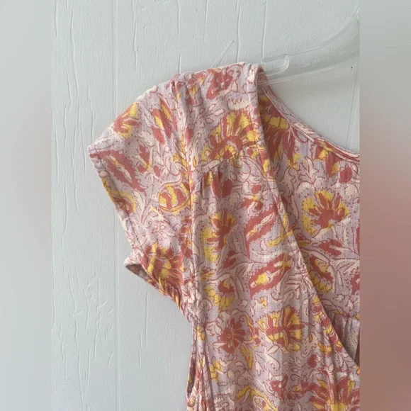 Lucky Brand Pink Floral Felice High-low Midi Dress (size S) - Picture 5 of 12